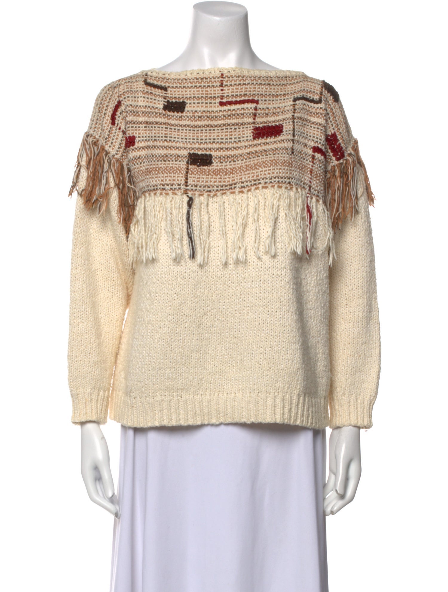 Ulla Johnson Striped Bateau Neckline Sweater