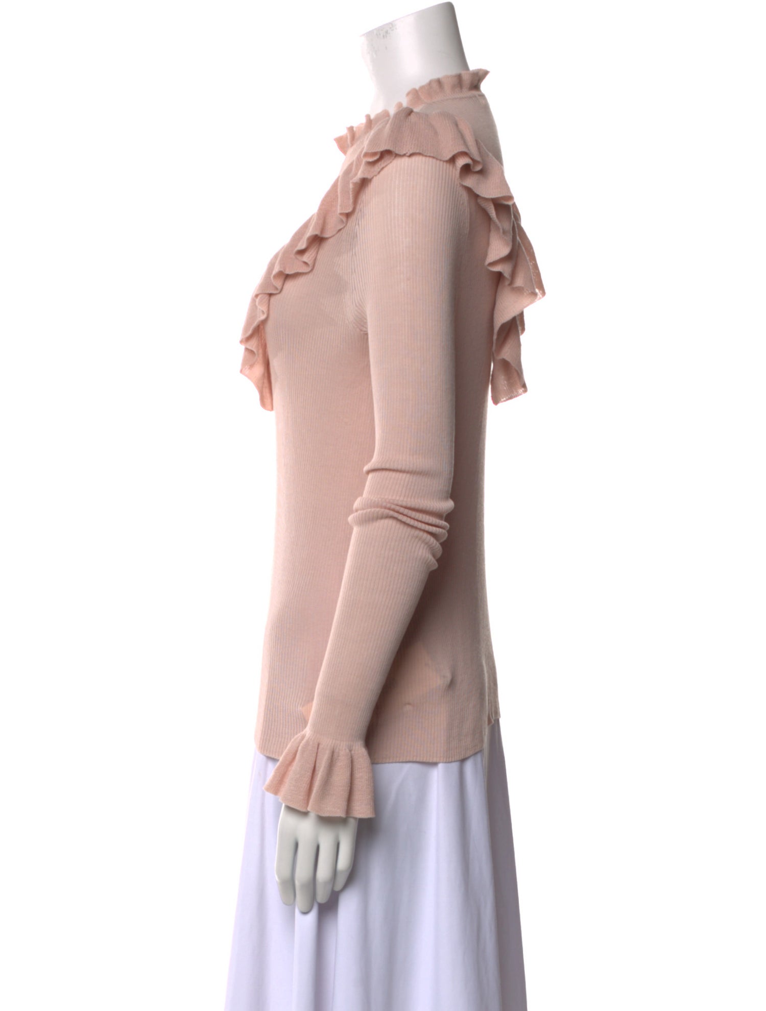 Ulla Johnson Mock Neck Long Sleeve Sweatshirt