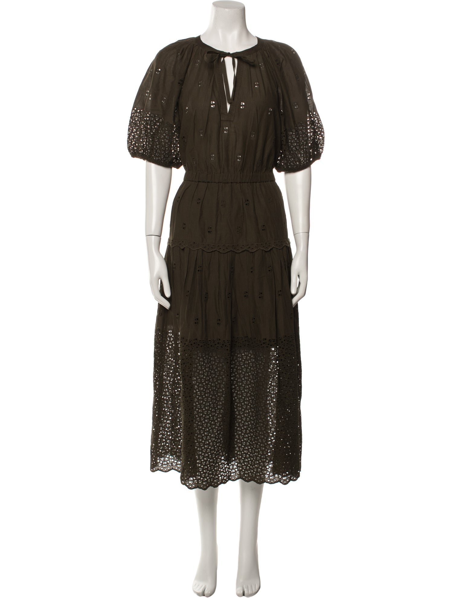 Ulla Johnson Tie Neck Long Dress