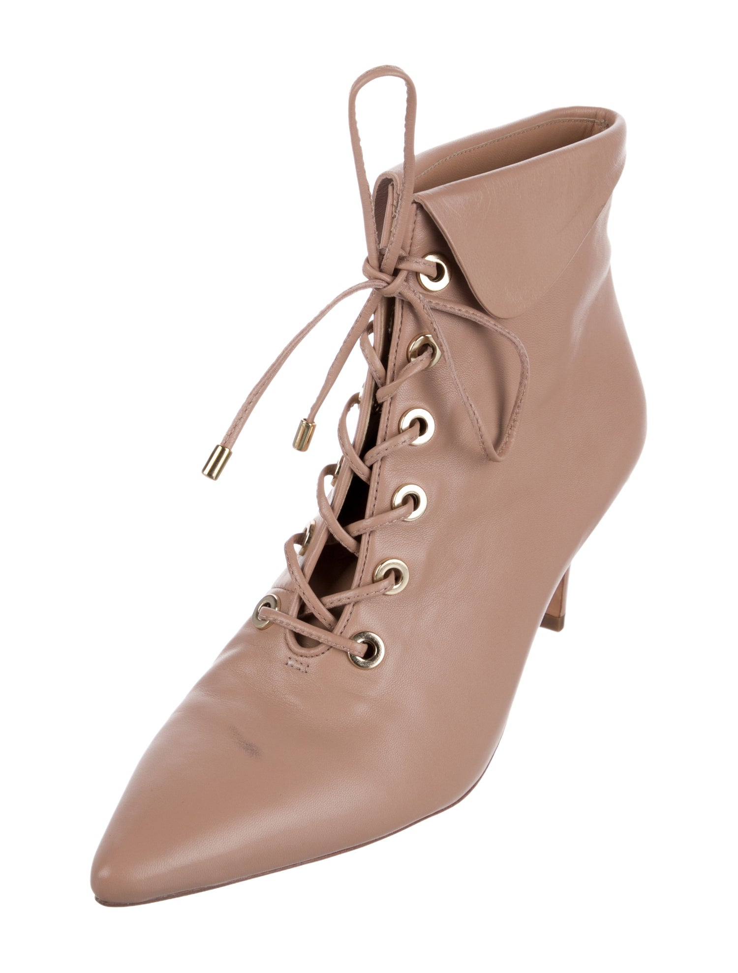 Ulla Johnson Leather Lace-Up Boots