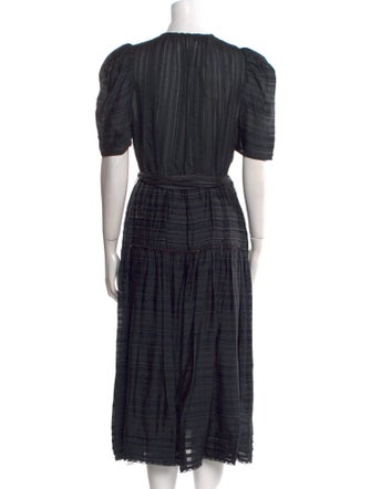 Ulla Johnson V-Neck Midi Length Dress