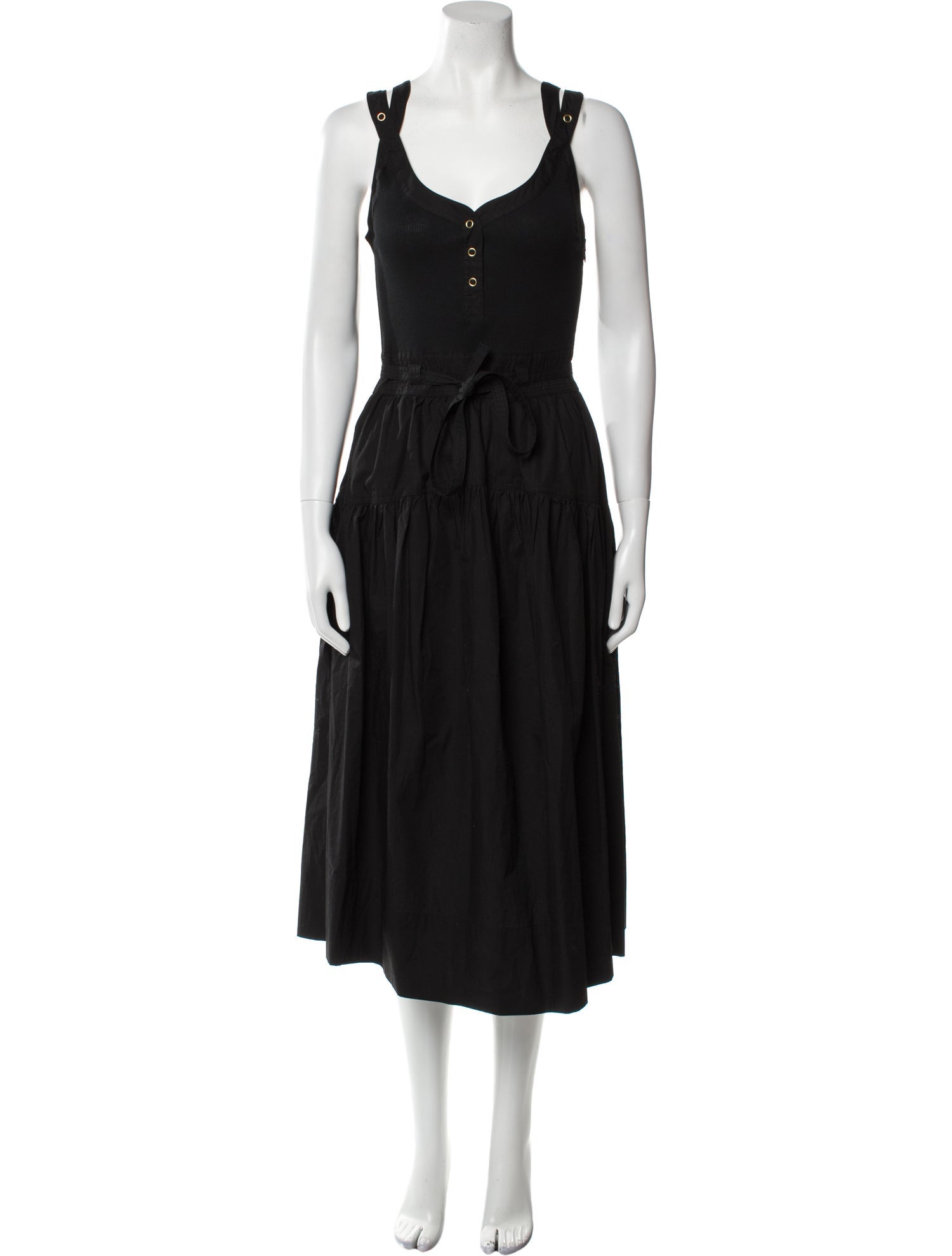 Ulla Johnson V-Neck Midi Length Dress