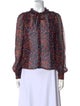 Ulla Johnson Silk Floral Print Blouse