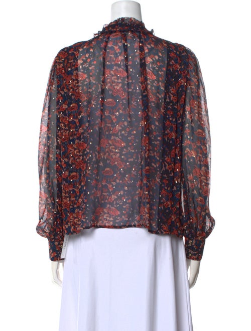 Ulla Johnson Silk Floral Print Blouse