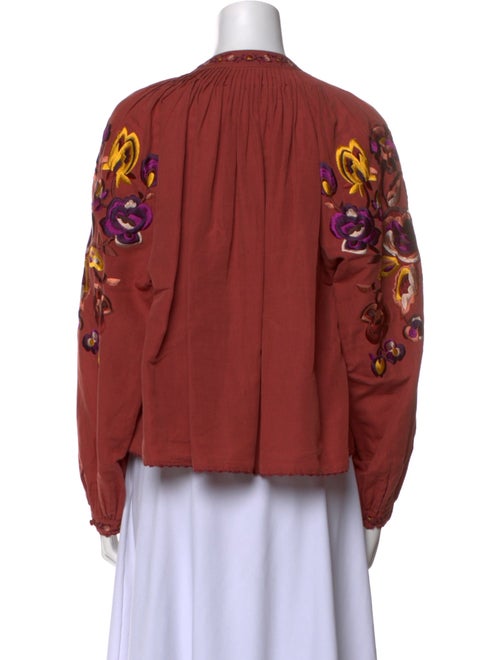 Ulla Johnson Tie Neck Long Sleeve Blouse