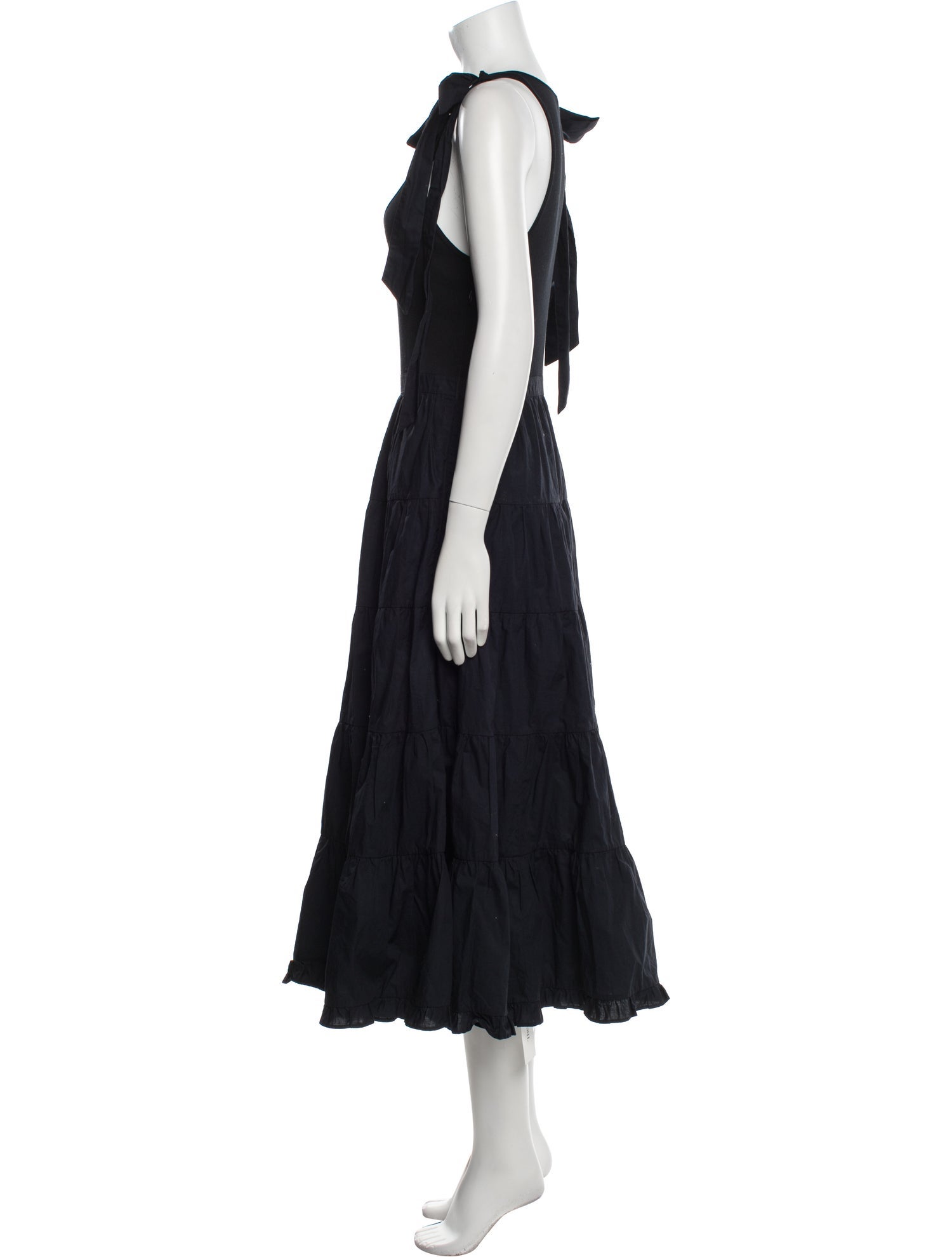 Ulla Johnson Scoop Neck Midi Length Dress