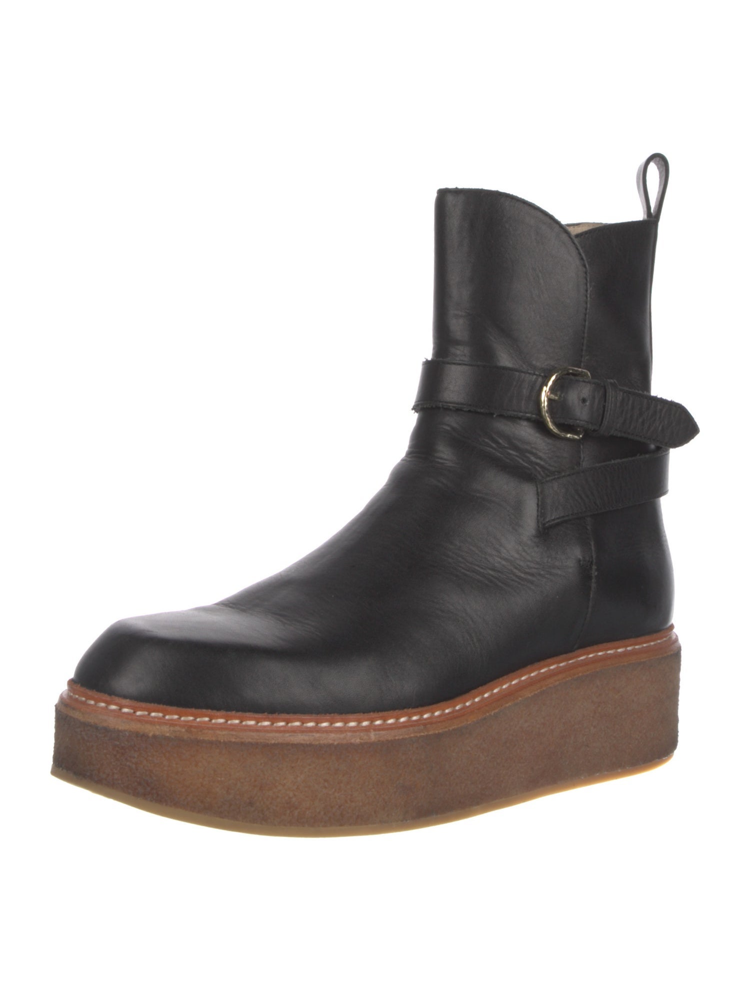 Ulla Johnson Leather Moto Boots