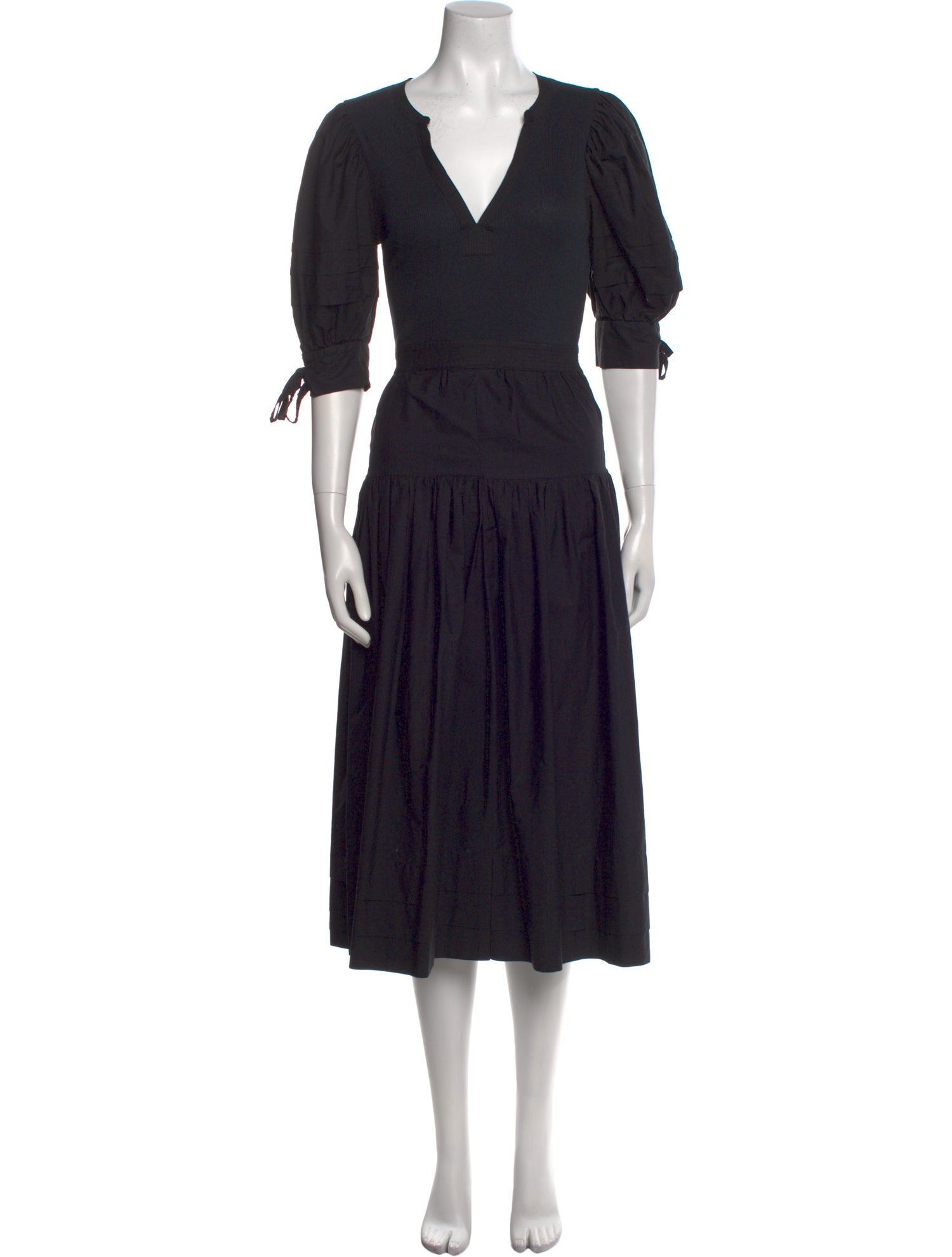 Ulla Johnson V-Neck Midi Length Dress