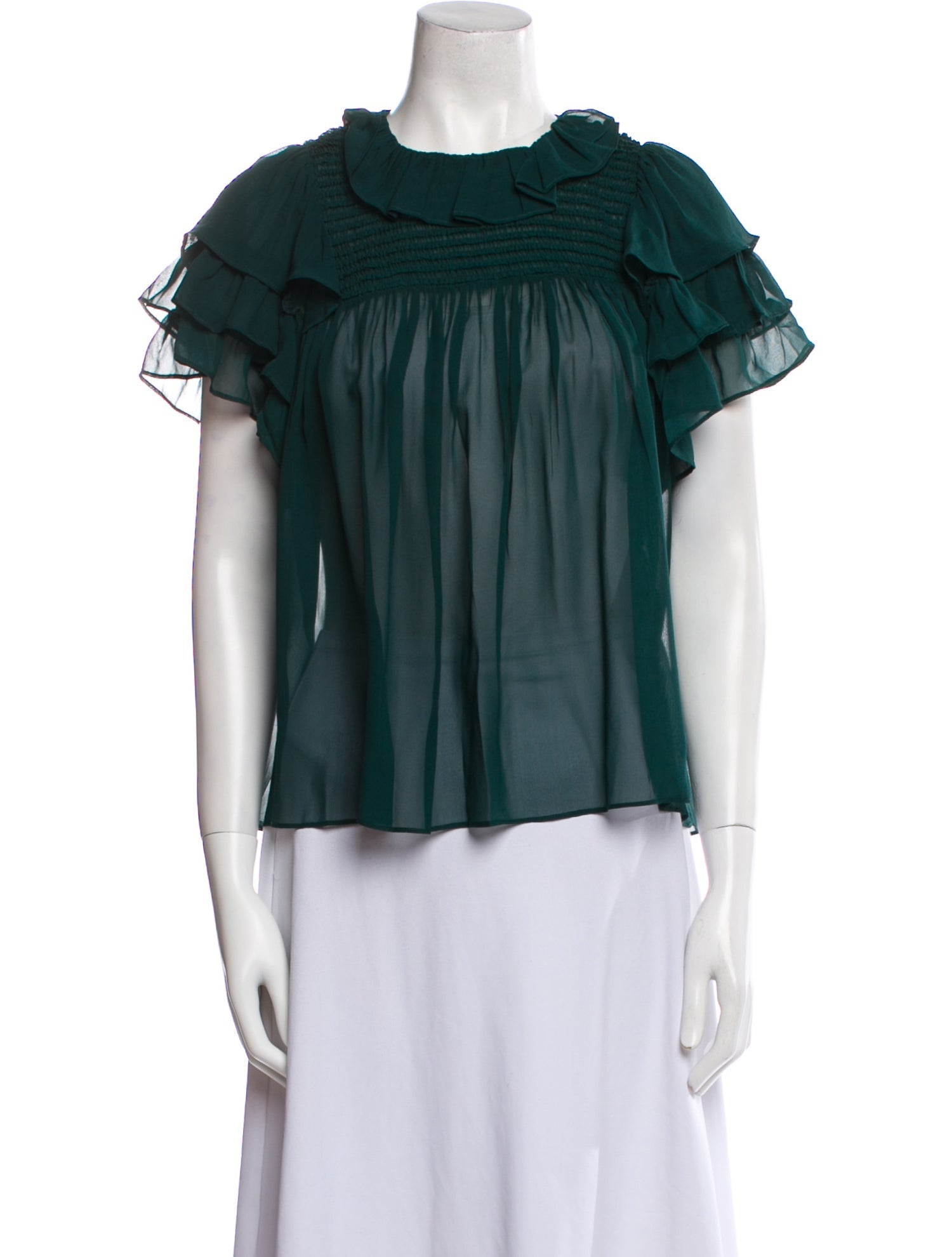 Ulla Johnson Silk Crew Neck Blouse w/ Tags