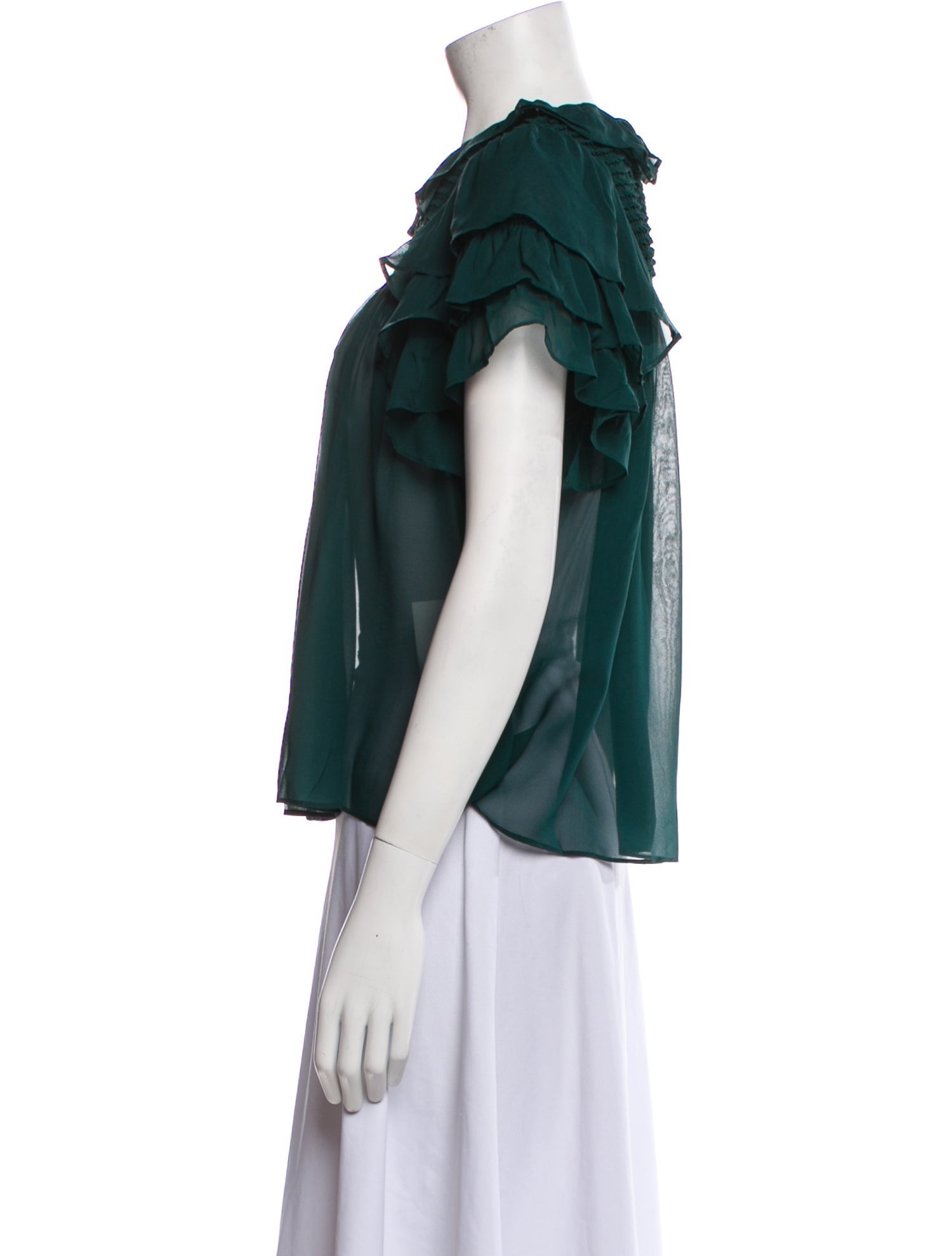 Ulla Johnson Silk Crew Neck Blouse w/ Tags