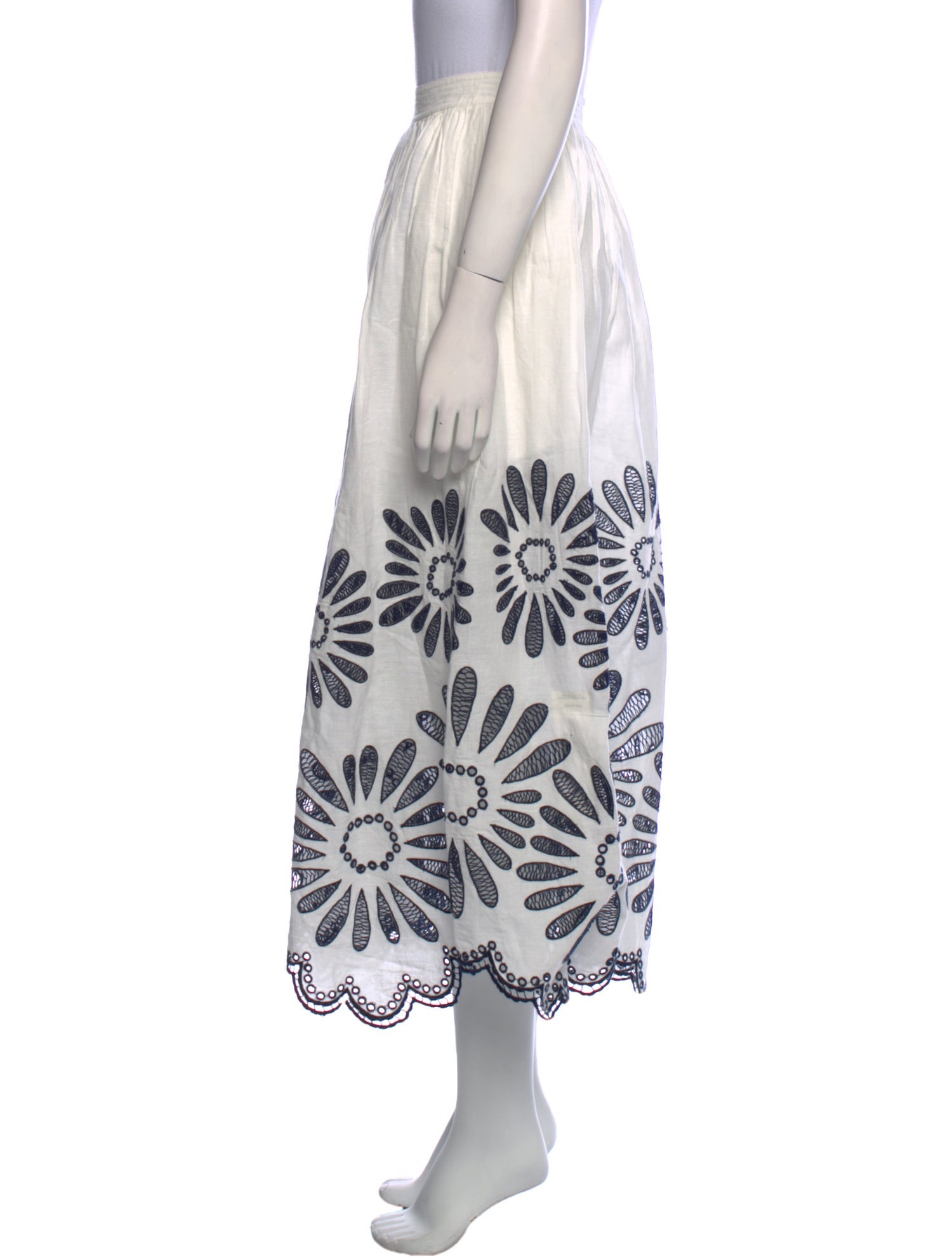 Ulla Johnson Floral Print Midi Length Skirt w/ Tags