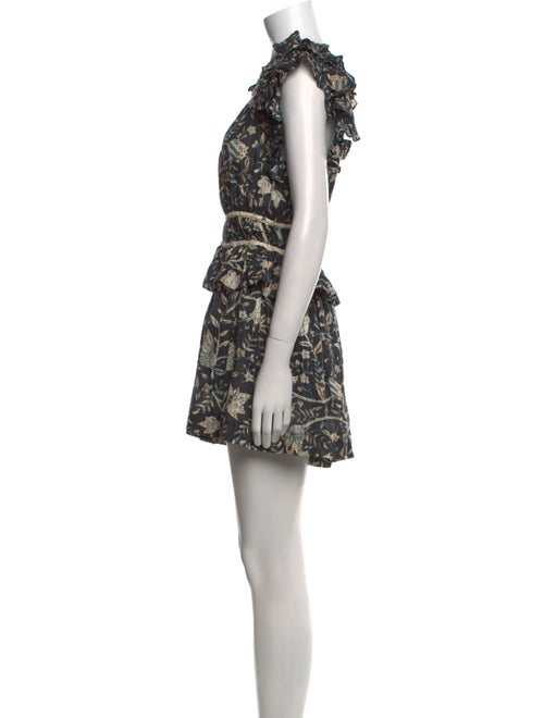 Ulla Johnson Printed Crew Neck Romper