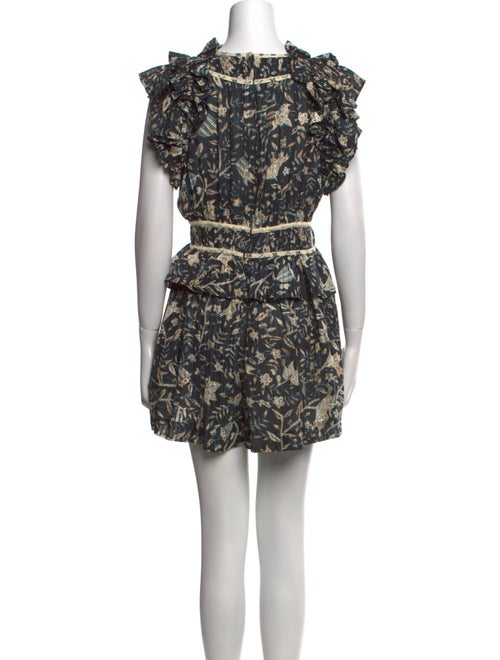Ulla Johnson Printed Crew Neck Romper