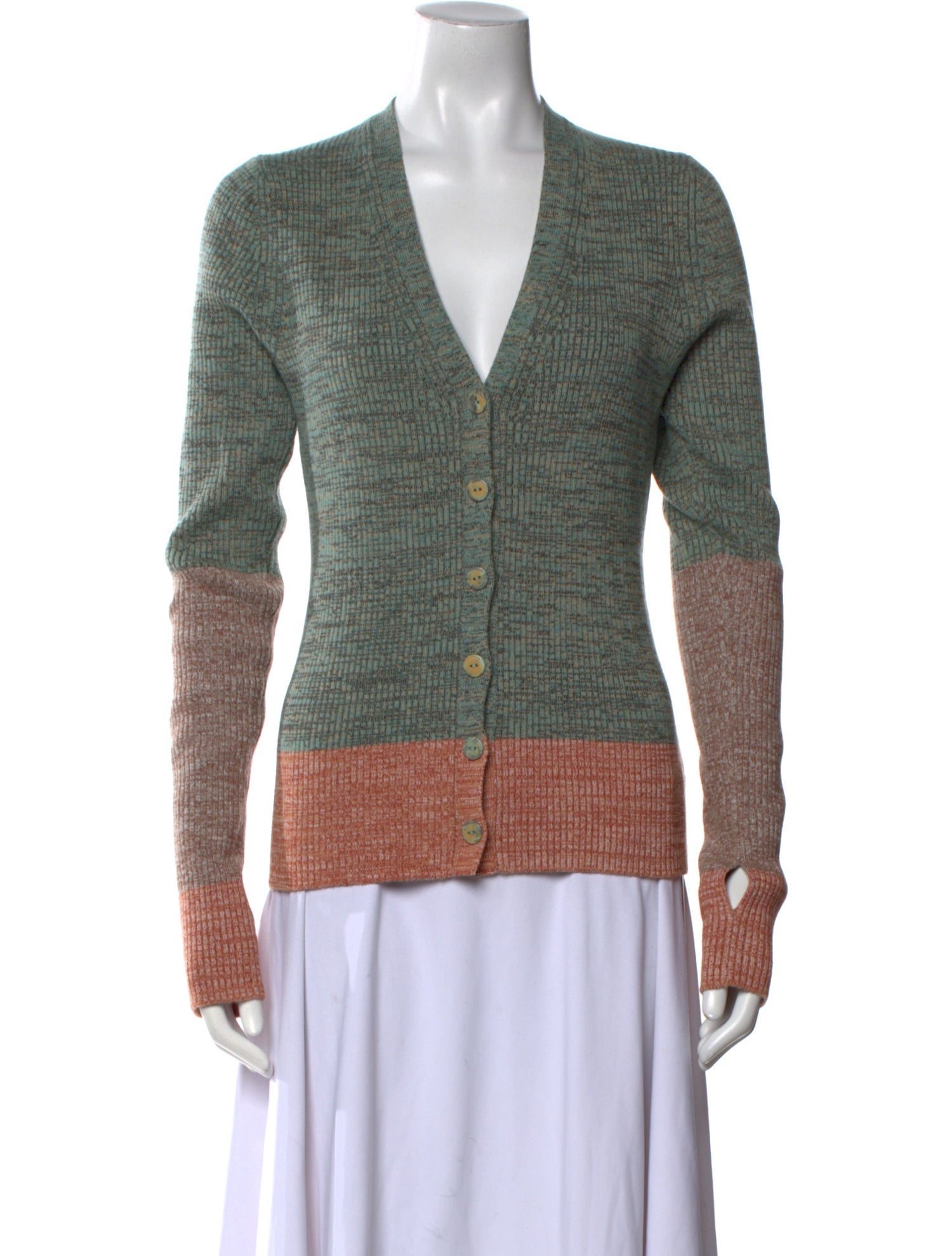 Ulla Johnson Striped V-Neck Sweater