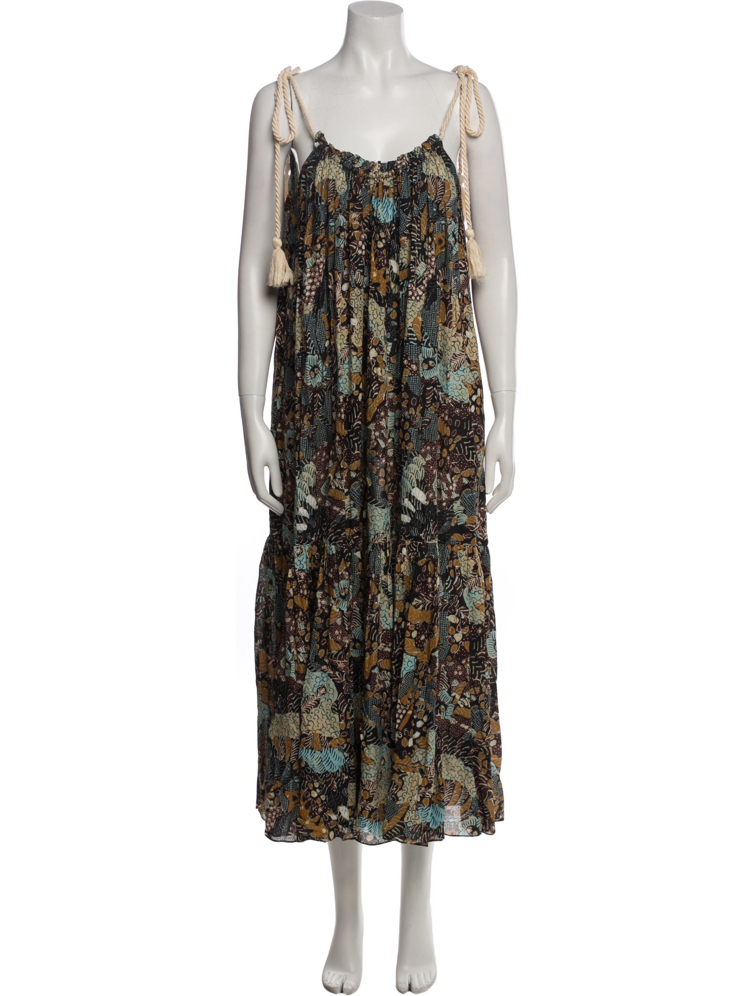 Ulla Johnson Floral Print Midi Length Dress