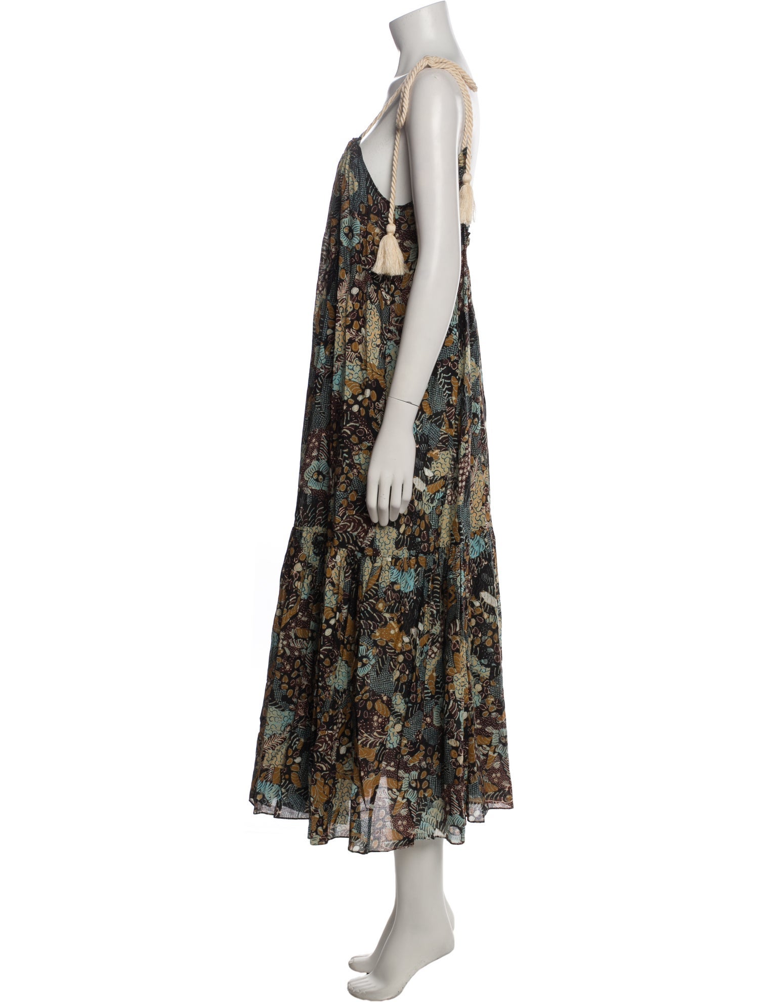 Ulla Johnson Floral Print Midi Length Dress