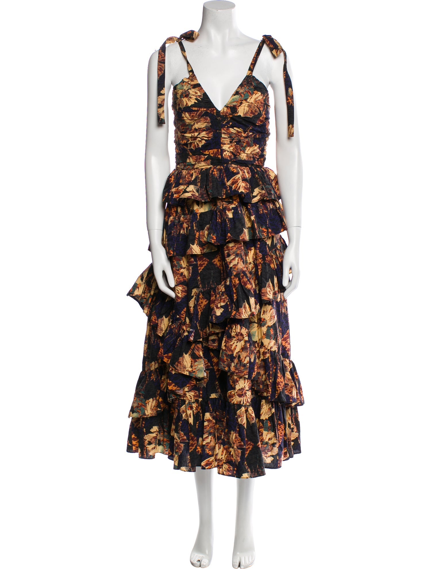Ulla Johnson Floral Print Long Dress