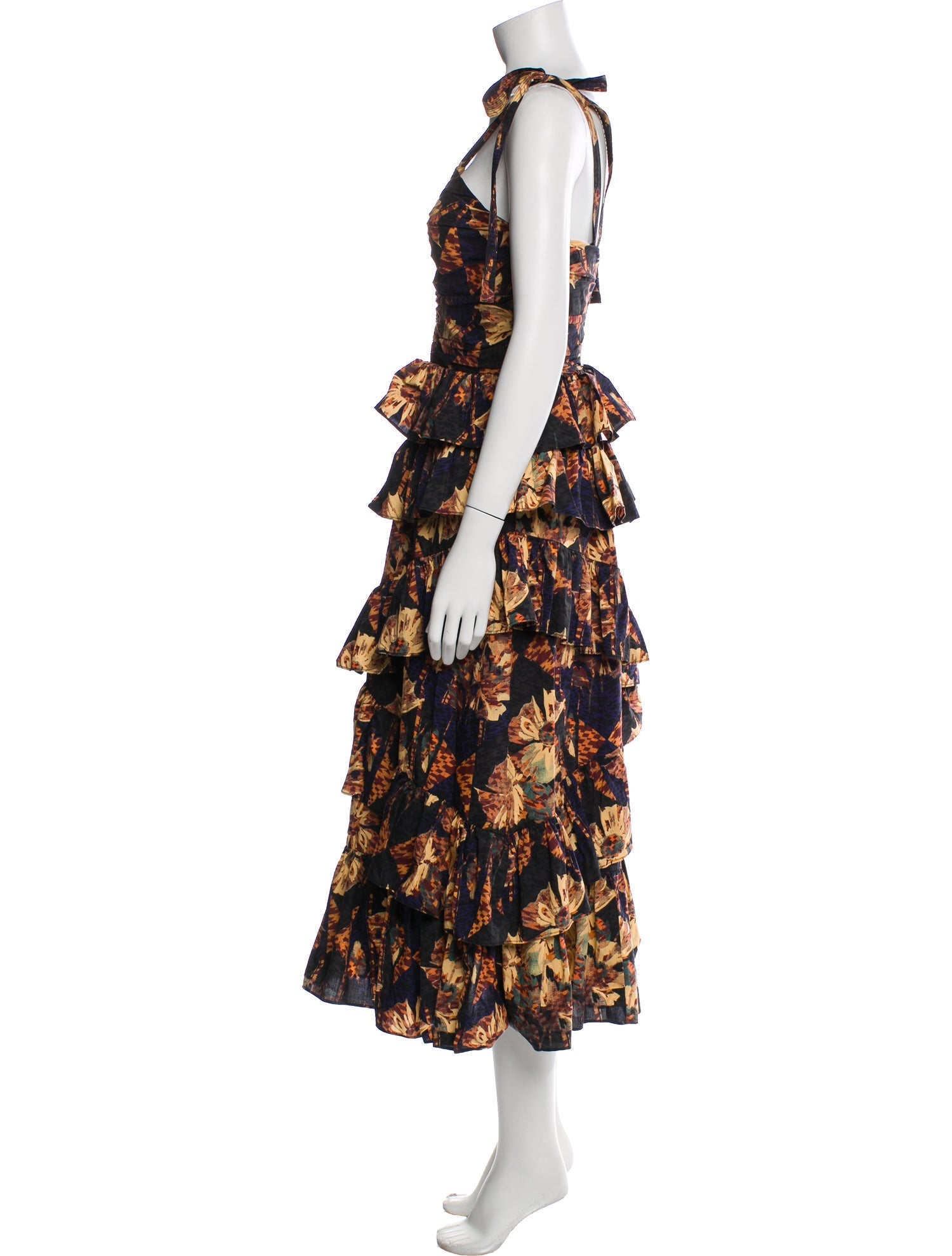 Ulla Johnson Floral Print Long Dress