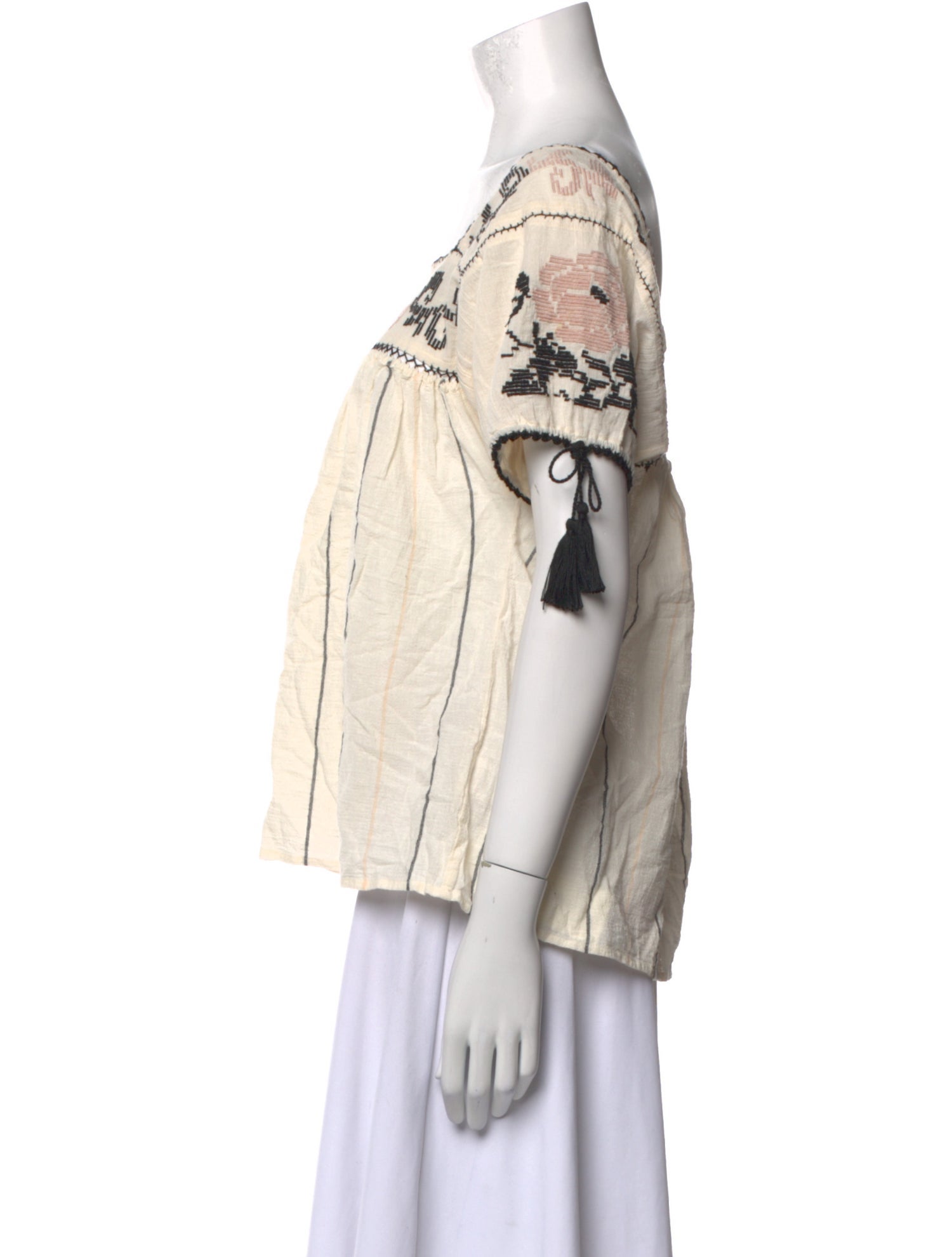 Ulla Johnson Graphic Print Square Neckline Blouse