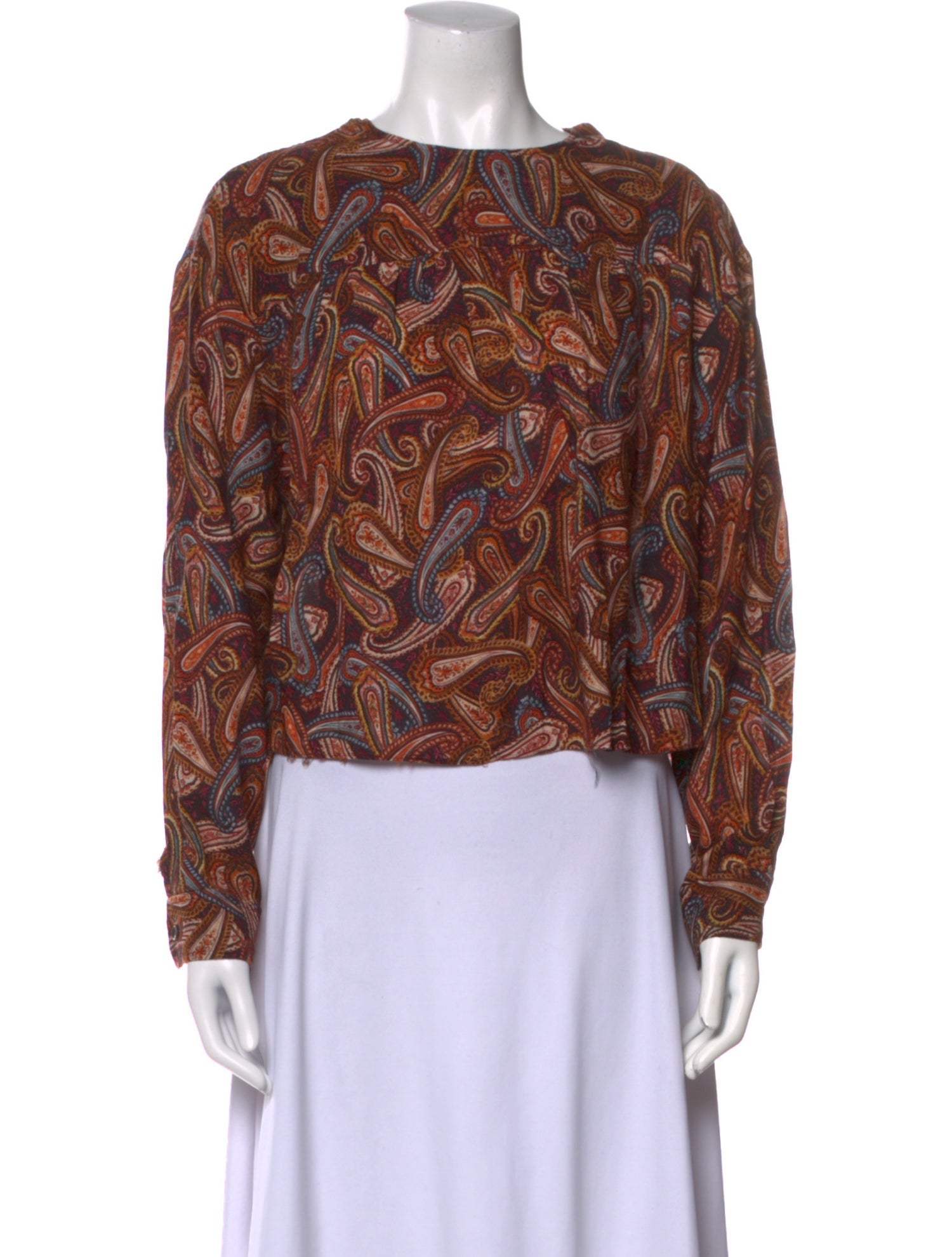 Ulla Johnson Wool Paisley Print Blouse