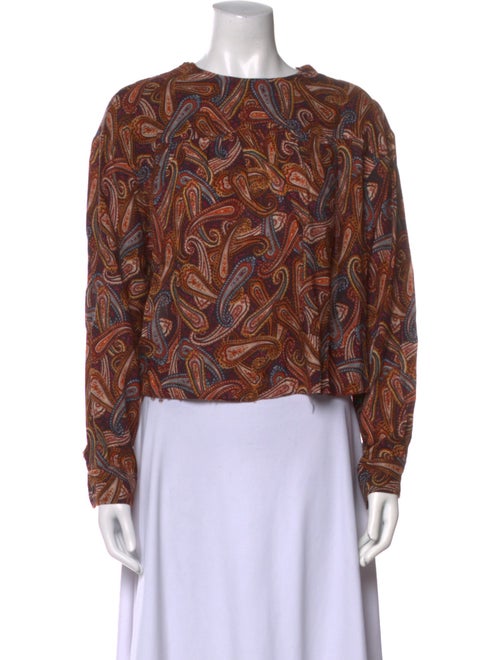 Ulla Johnson Wool Paisley Print Blouse