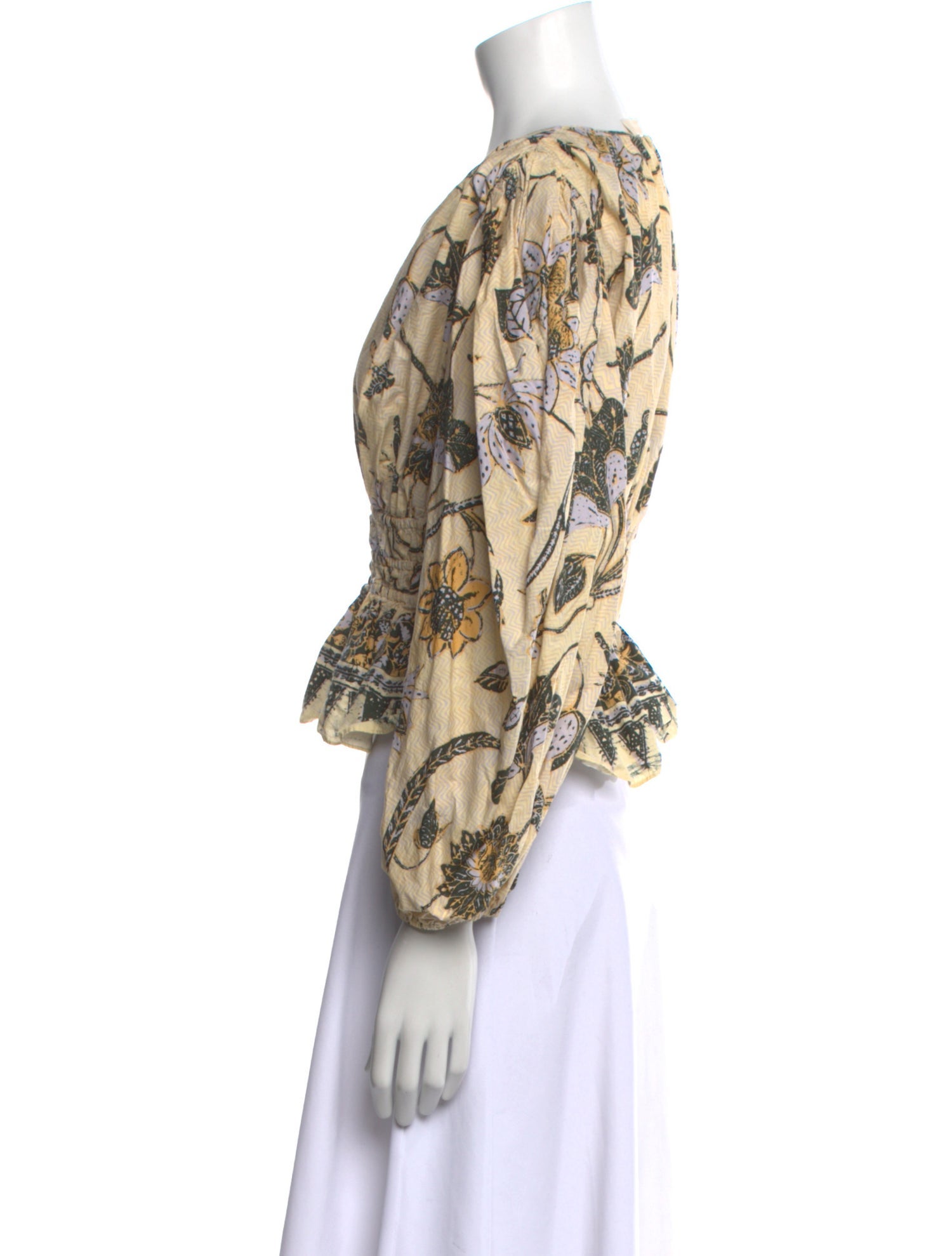 Ulla Johnson 2022 Printed Crop Top