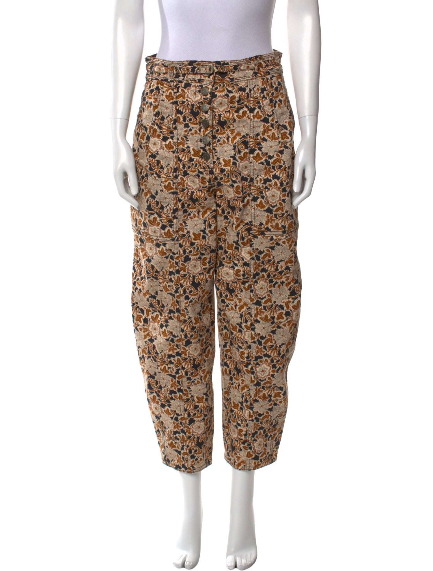 Ulla Johnson Floral Print Straight Leg Pants