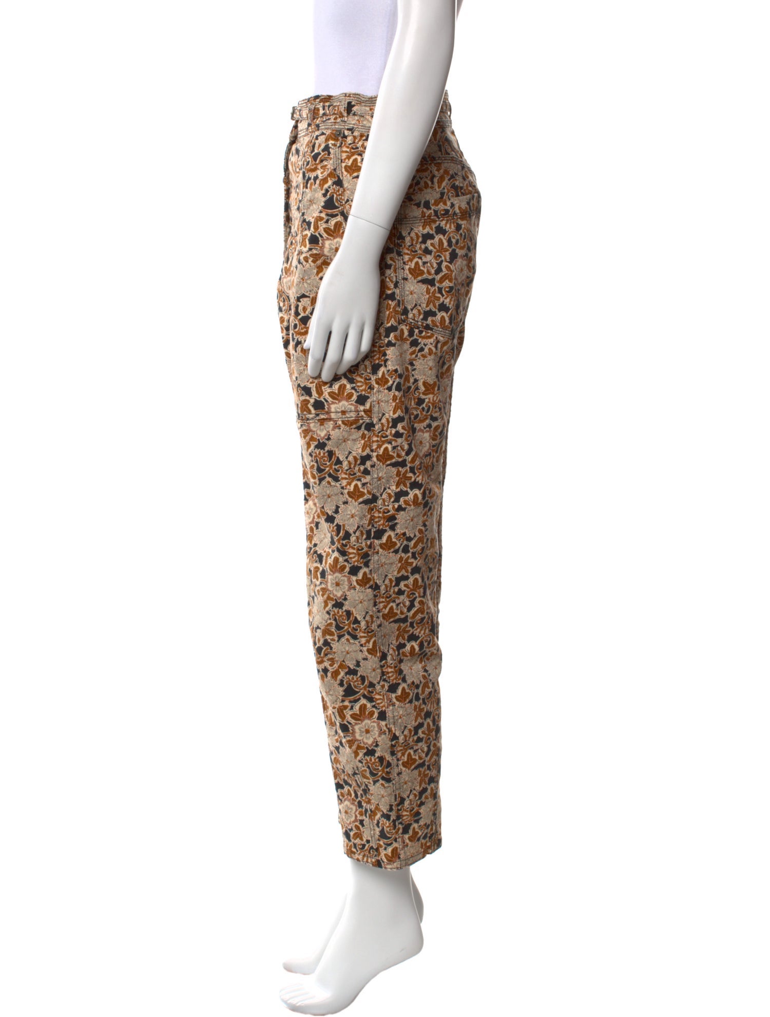 Ulla Johnson Floral Print Straight Leg Pants