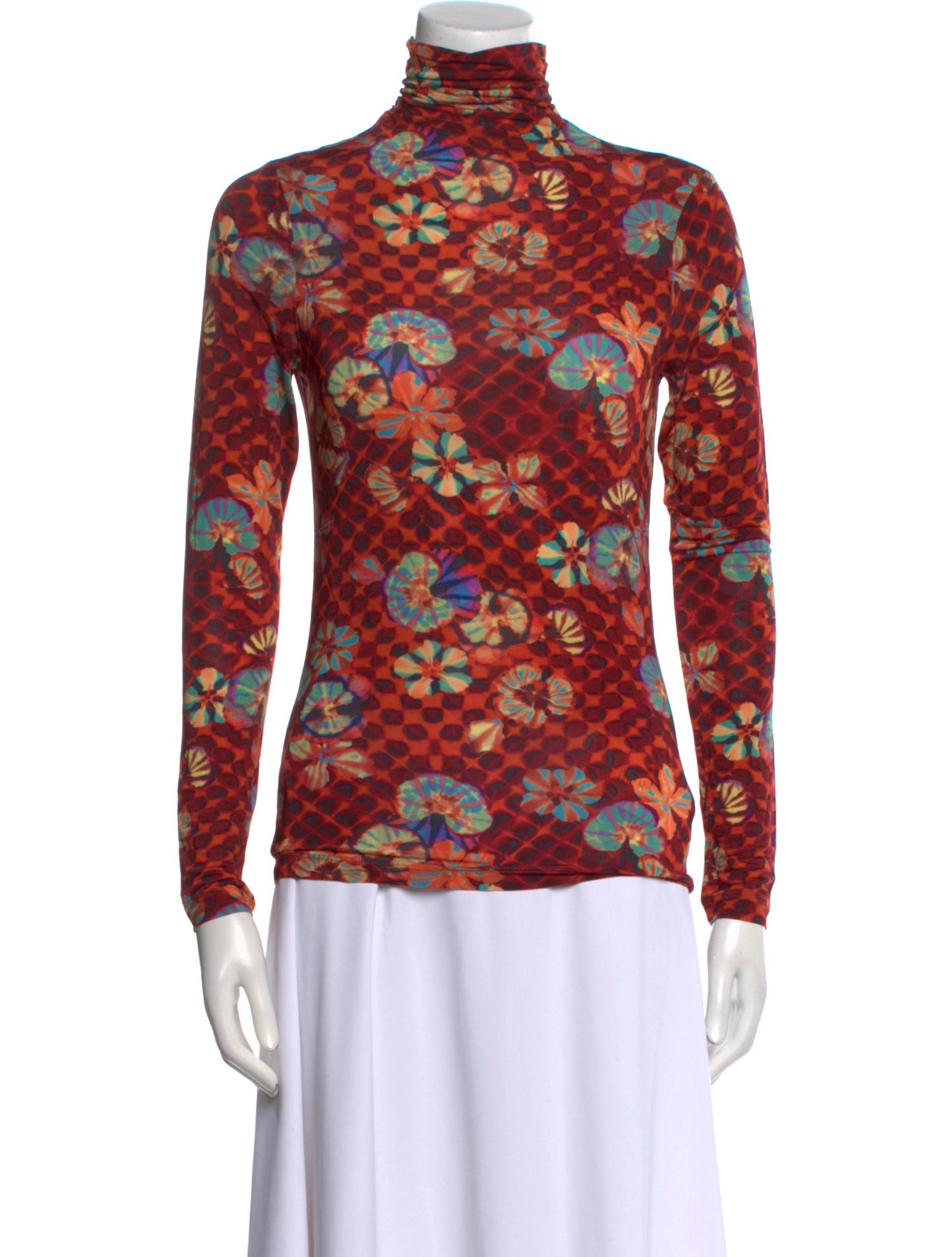 Ulla Johnson Floral Print Turtleneck Top