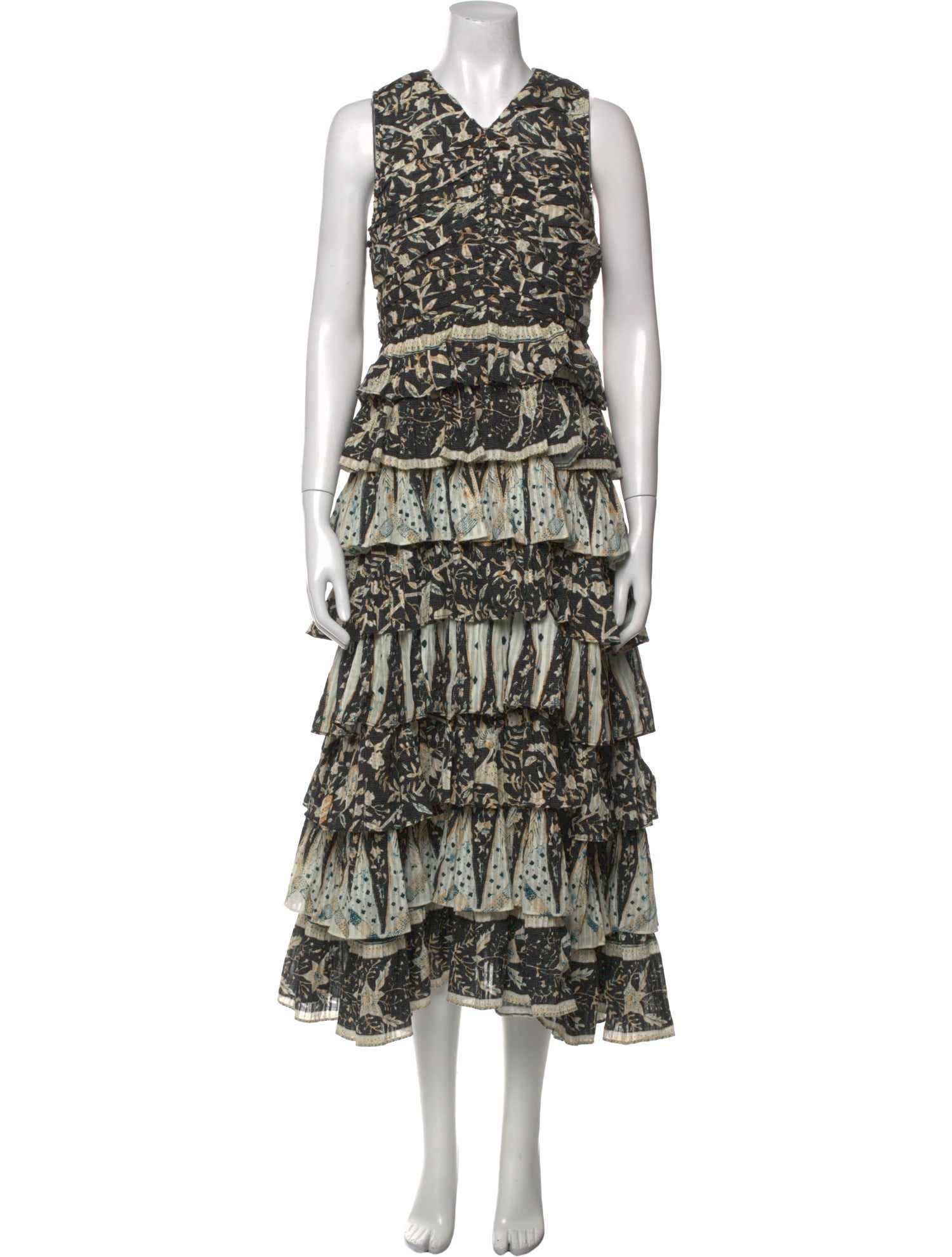 Ulla Johnson Printed Midi Length Dress