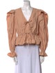 Ulla Johnson V-Neck Long Sleeve Blouse