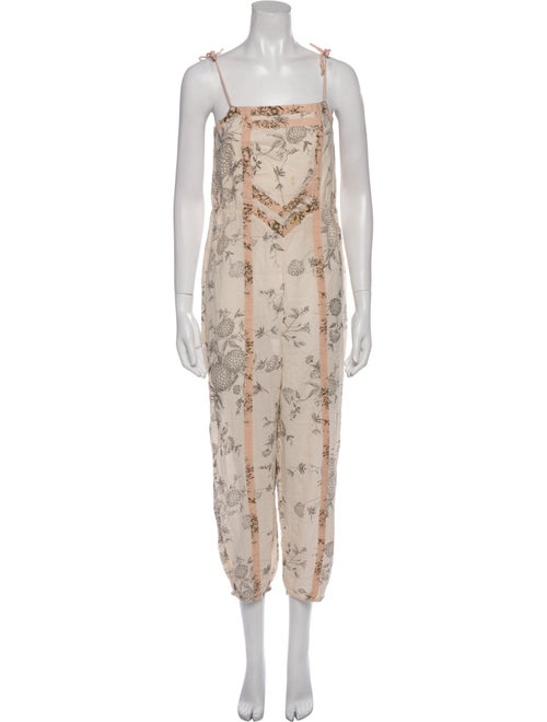 Ulla Johnson Printed Square Neckline Jumpsuit