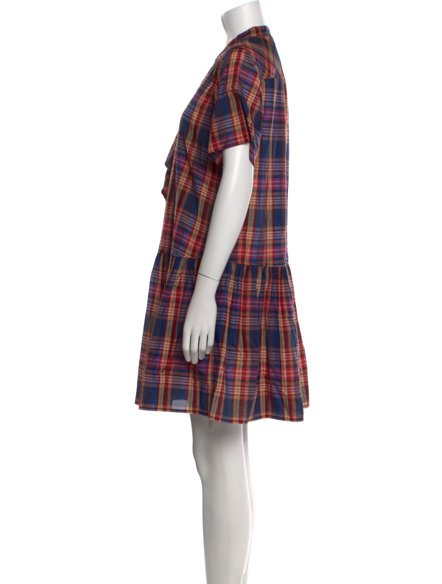 Ulla Johnson Plaid Print Mini Dress w/ Tags