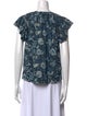 Ulla Johnson Printed Crew Neck Blouse
