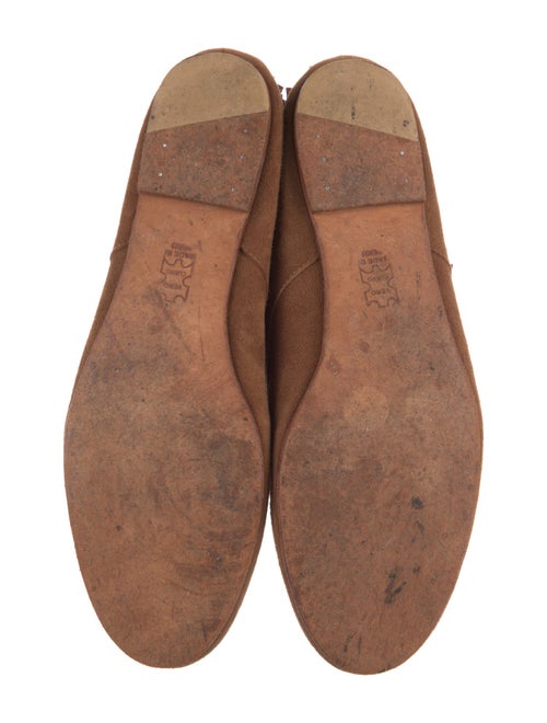 Ulla Johnson Suede Fringe Trim Accent Lace-Up Boots