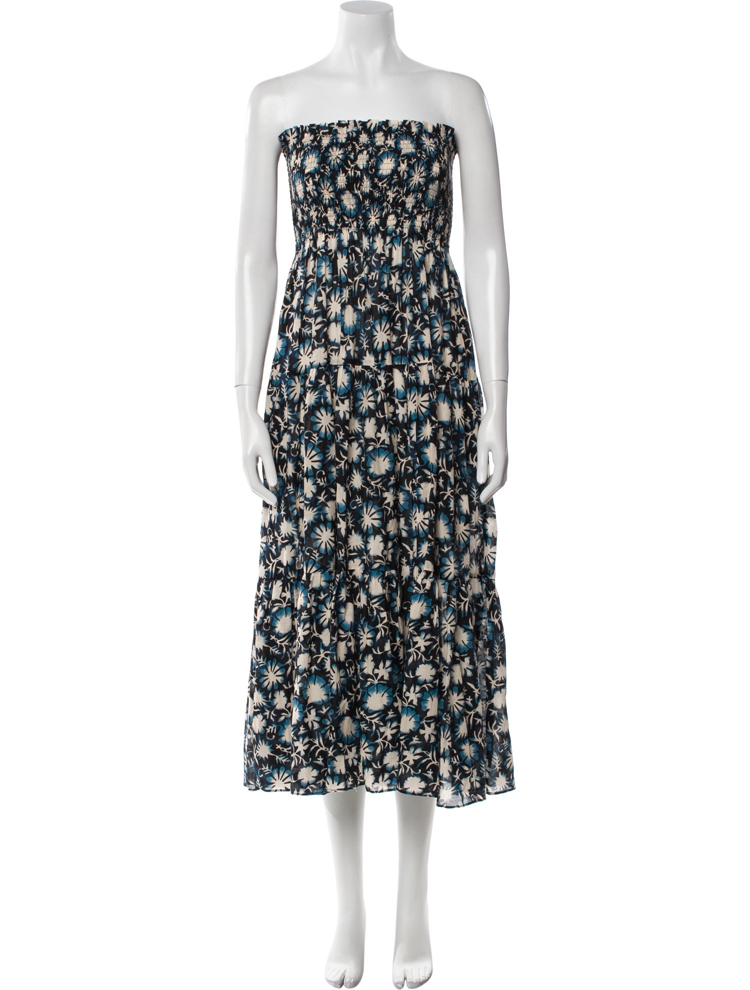 Ulla Johnson Floral Print Midi Length Dress