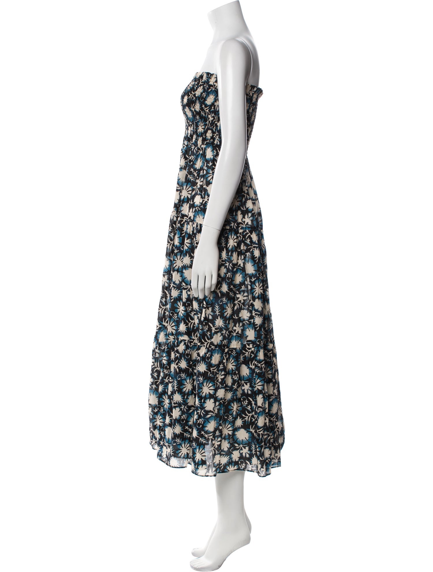Ulla Johnson Floral Print Midi Length Dress