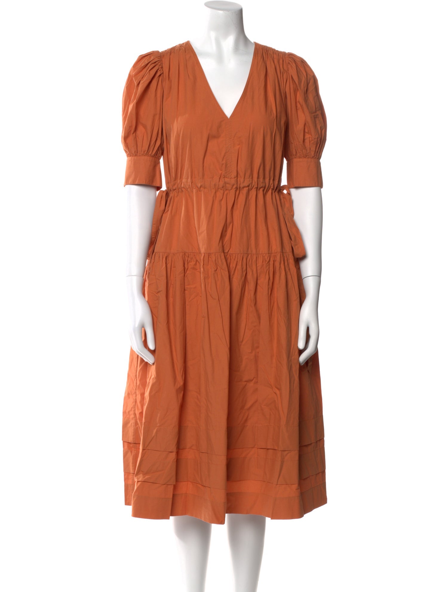 Ulla Johnson V-Neck Midi Length Dress