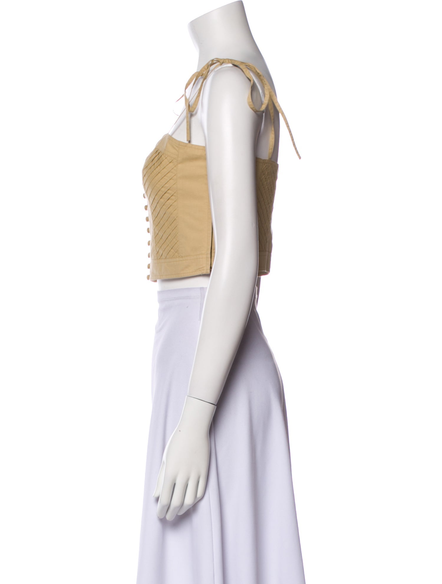 Ulla Johnson Square Neckline Sleeveless Crop Top