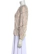 Ulla Johnson Striped Tie Neck Blouse