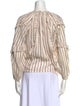 Ulla Johnson Striped Tie Neck Blouse
