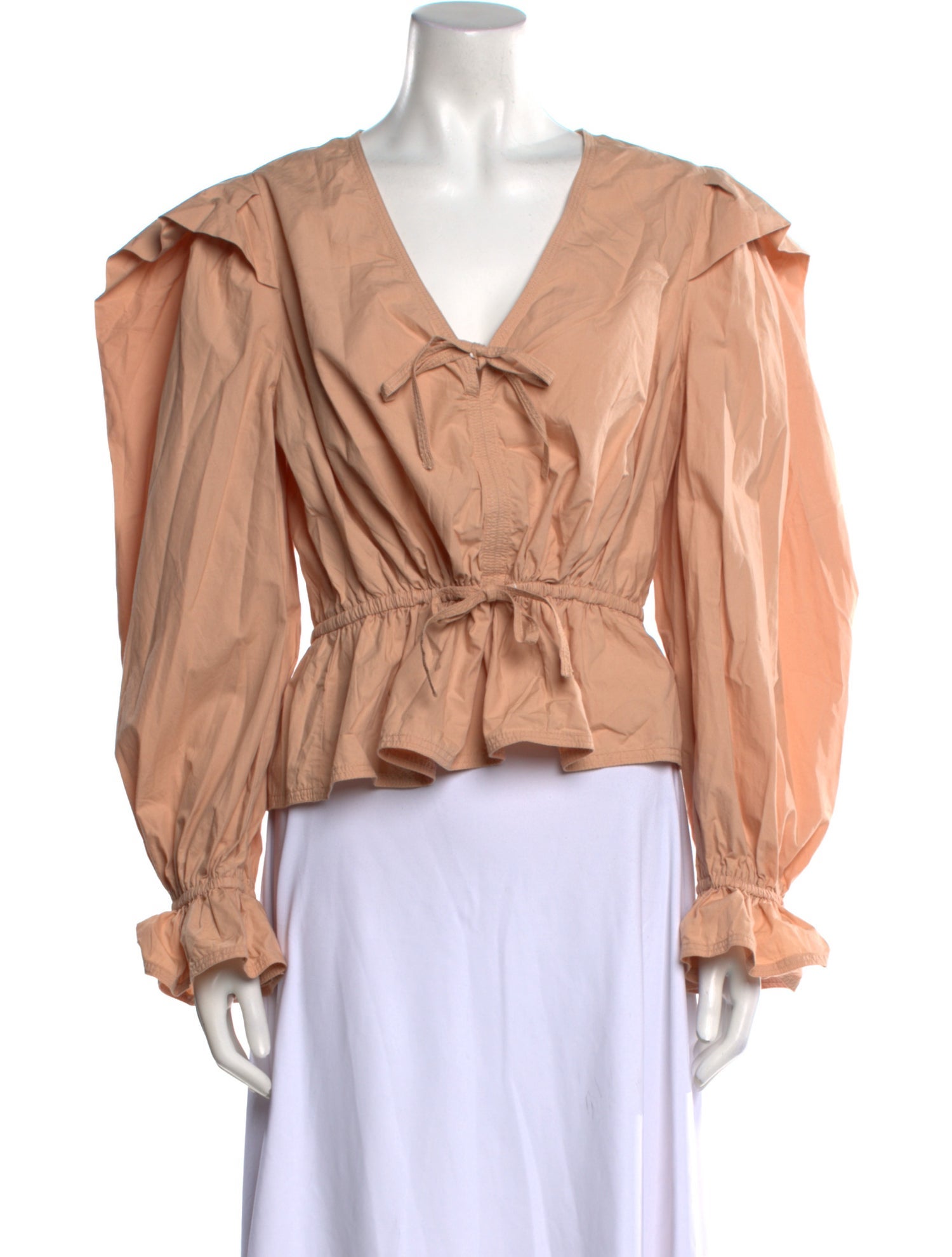Ulla Johnson V-Neck Long Sleeve Blouse