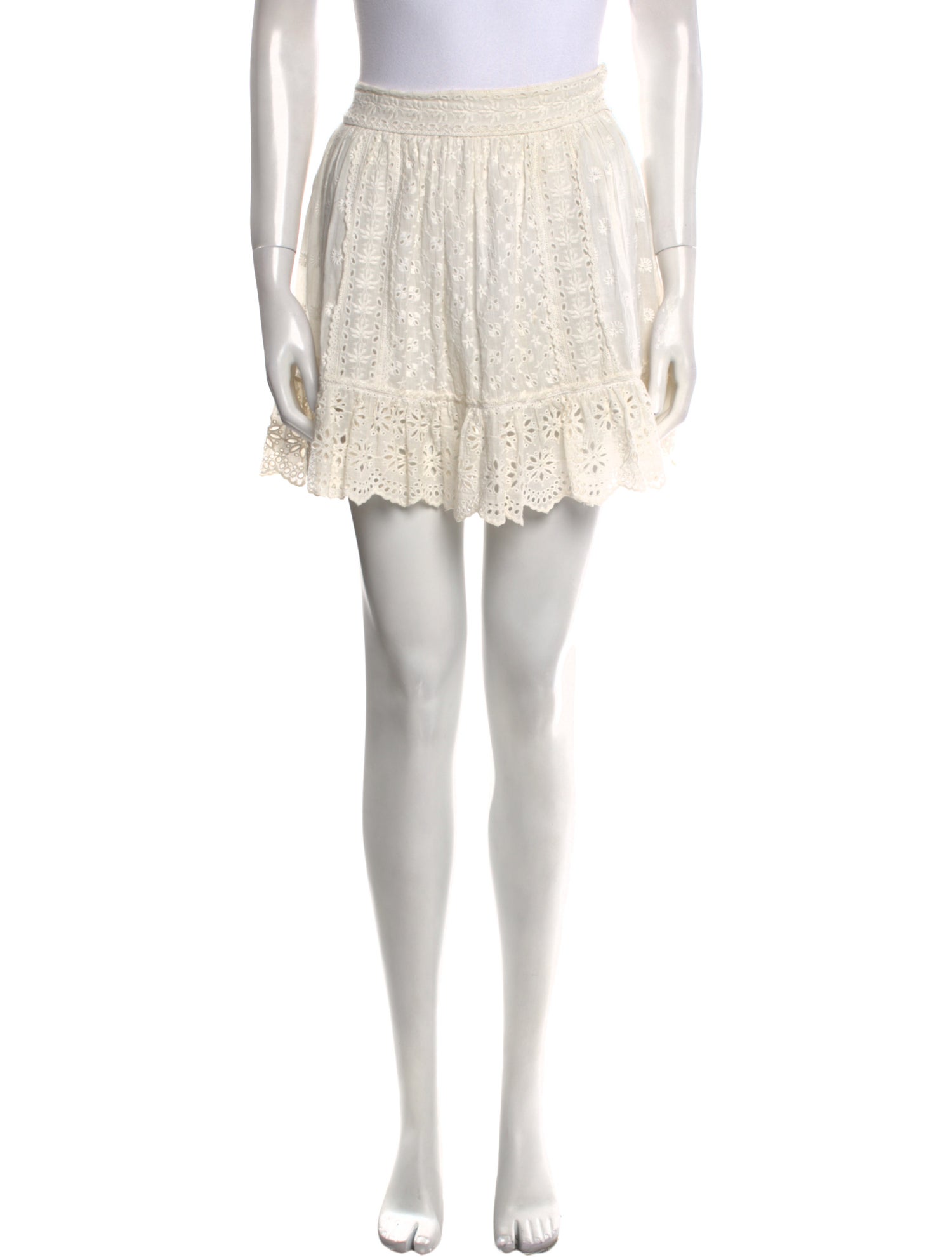 Ulla Johnson Lace Pattern Mini Skirt