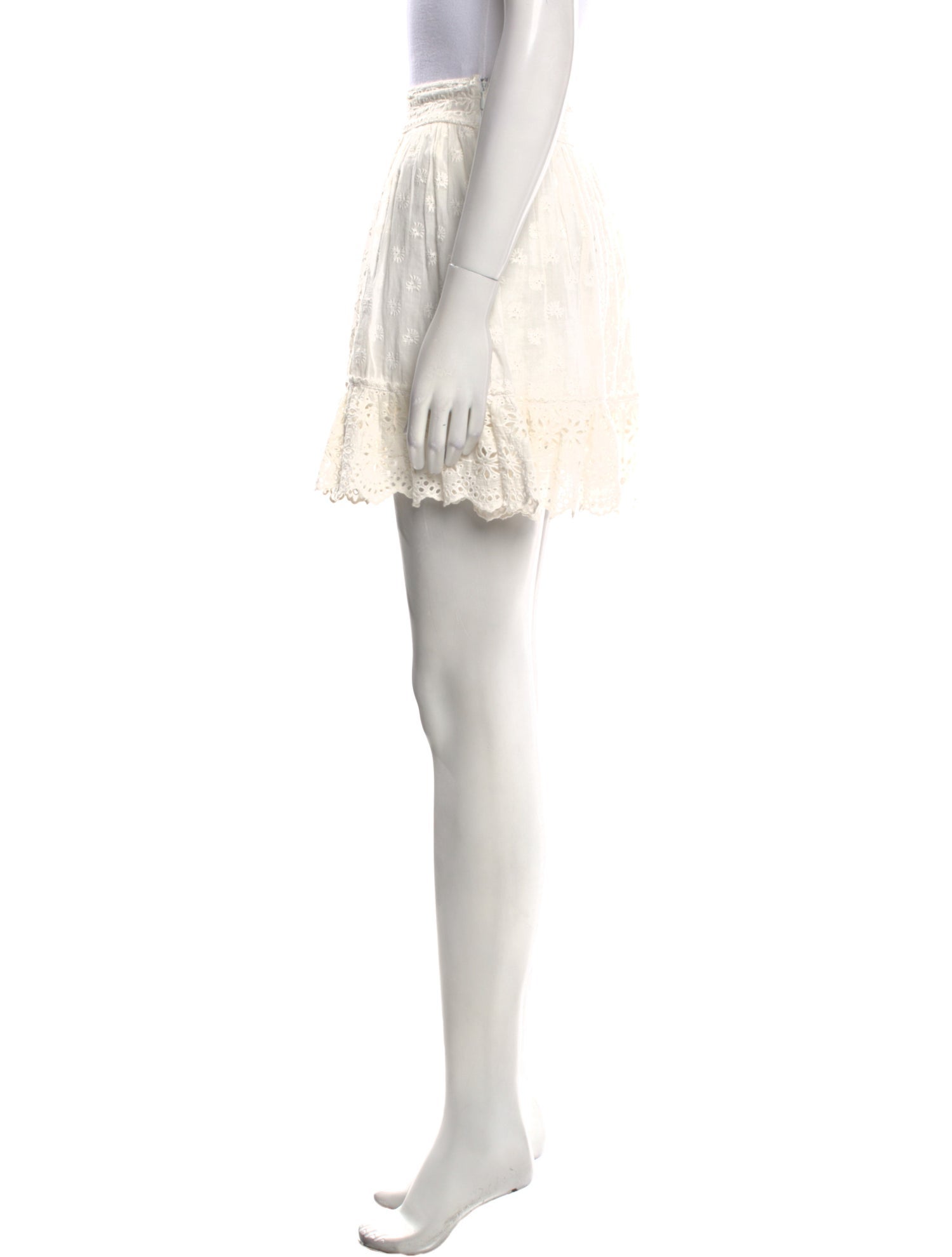 Ulla Johnson Lace Pattern Mini Skirt