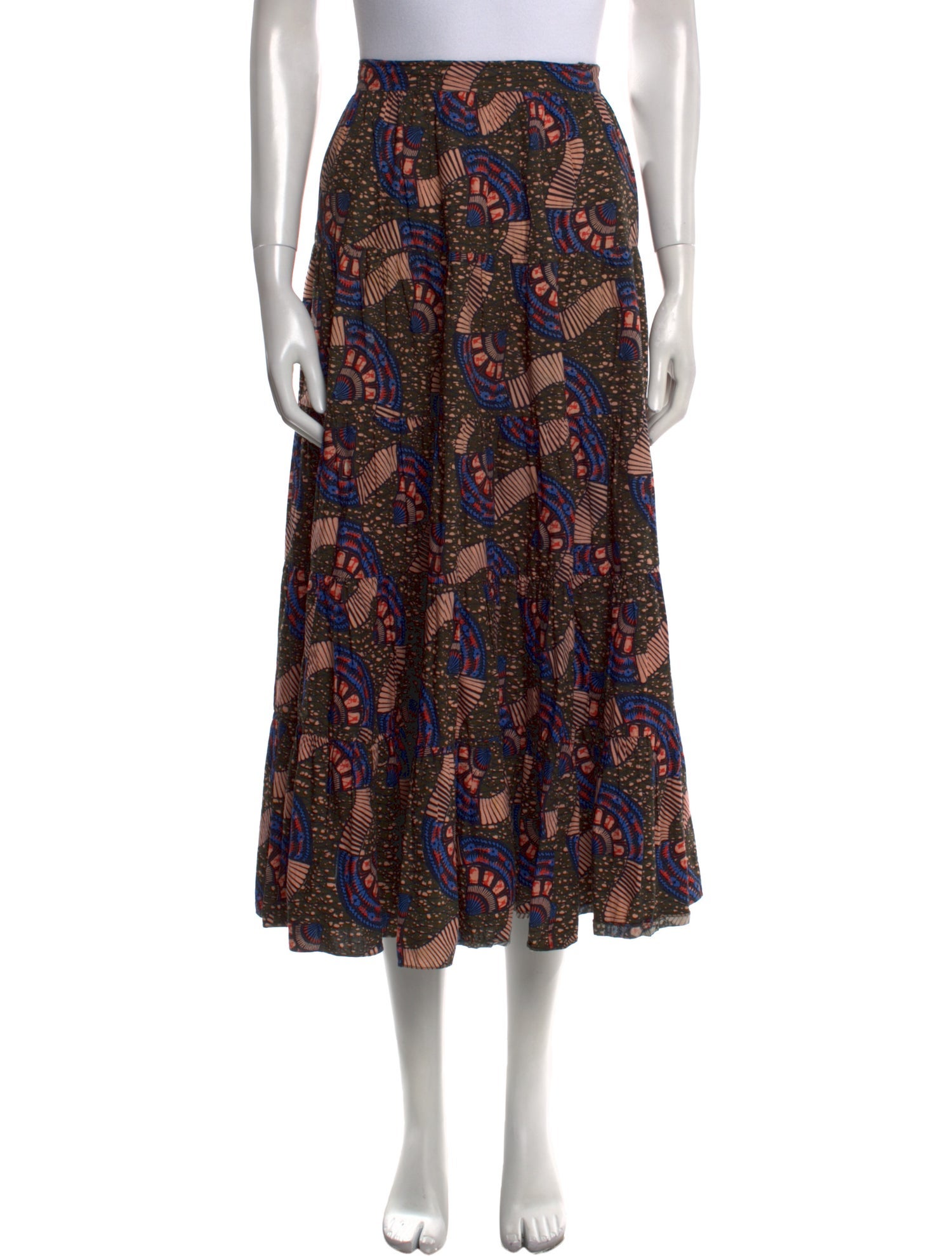 Ulla Johnson Printed Midi Length Skirt