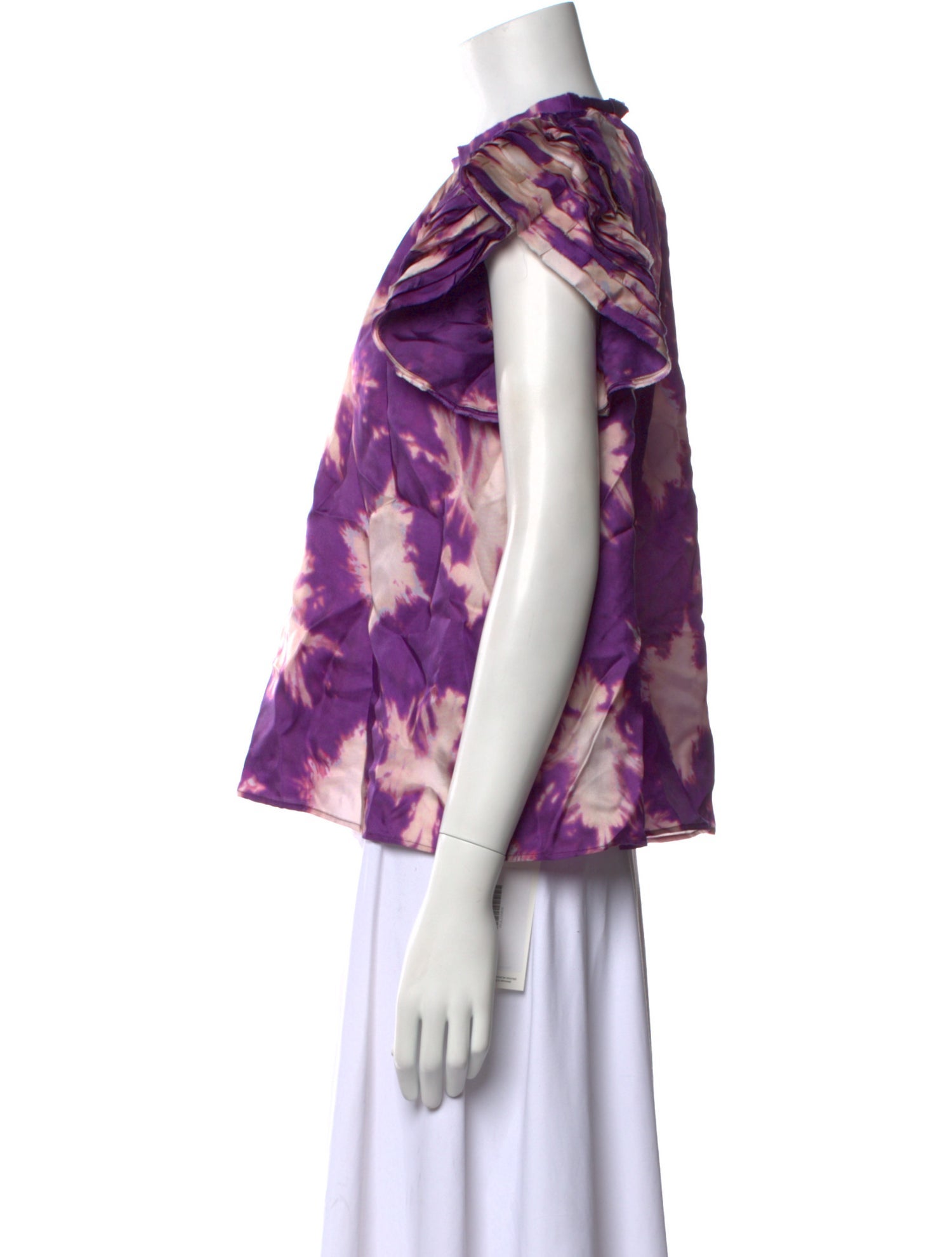 Ulla Johnson Silk Floral Print Blouse