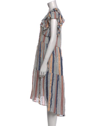Ulla Johnson Striped Long Dress