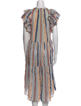 Ulla Johnson Striped Long Dress