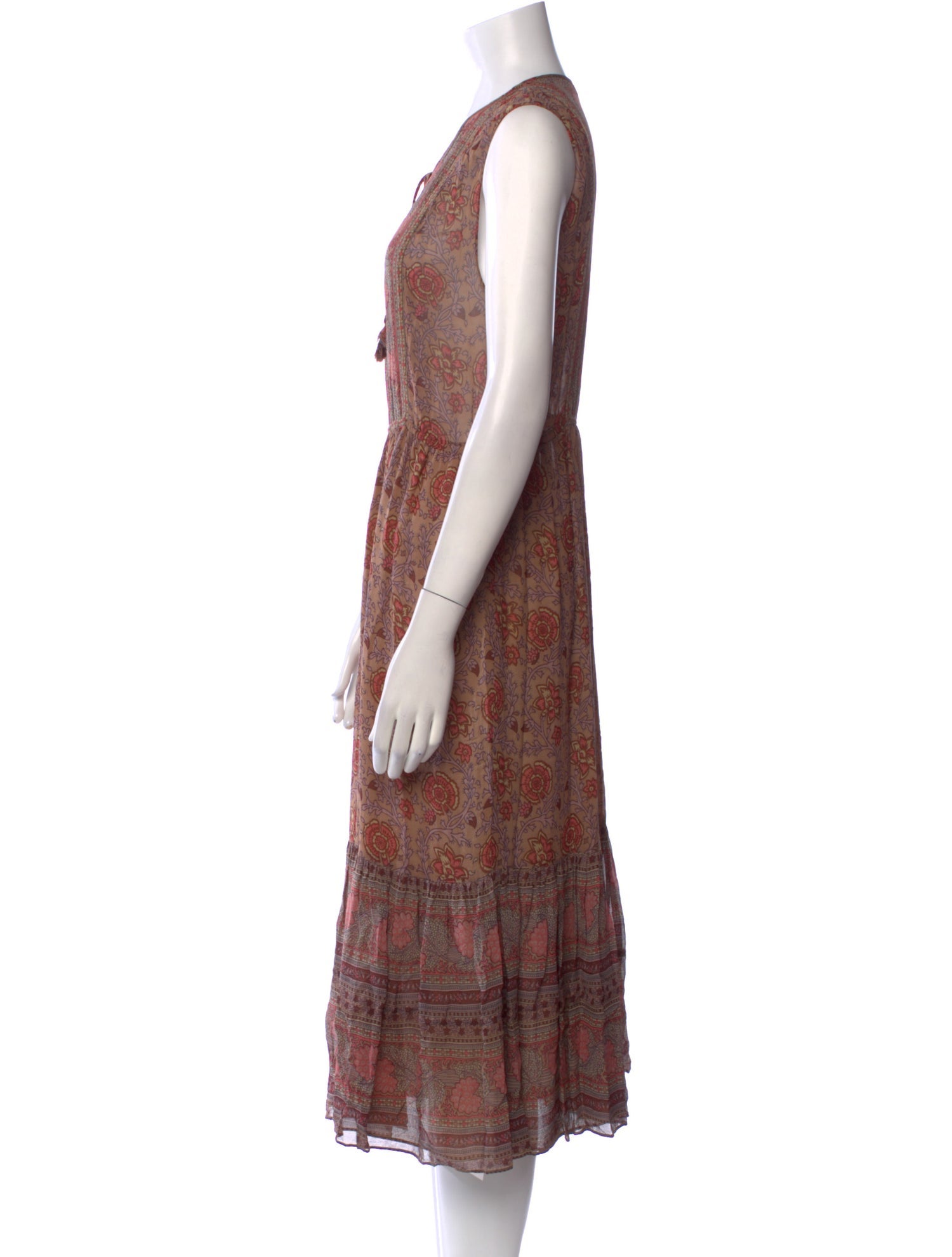 Ulla Johnson Silk Midi Length Dress