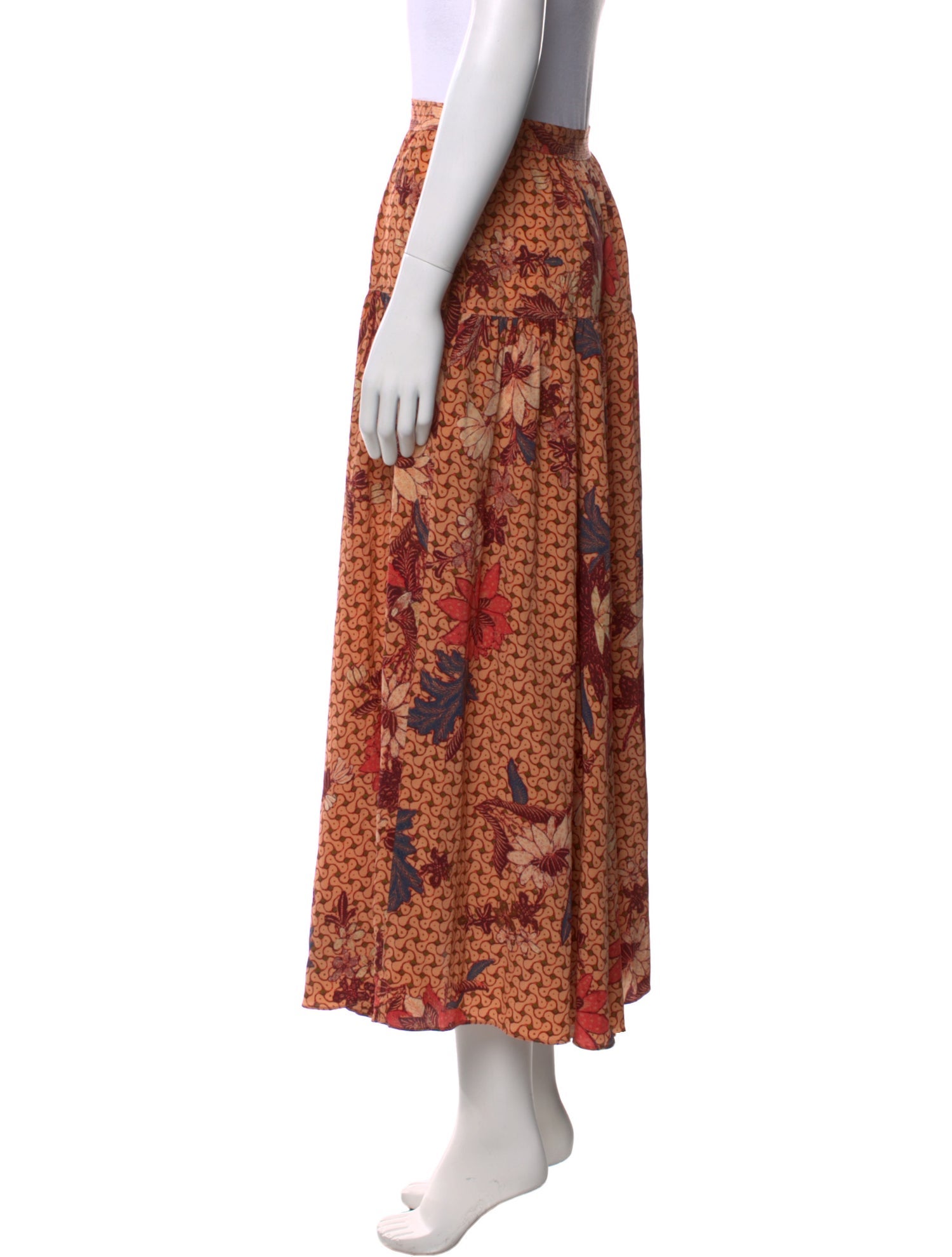 Ulla Johnson Silk Midi Length Skirt